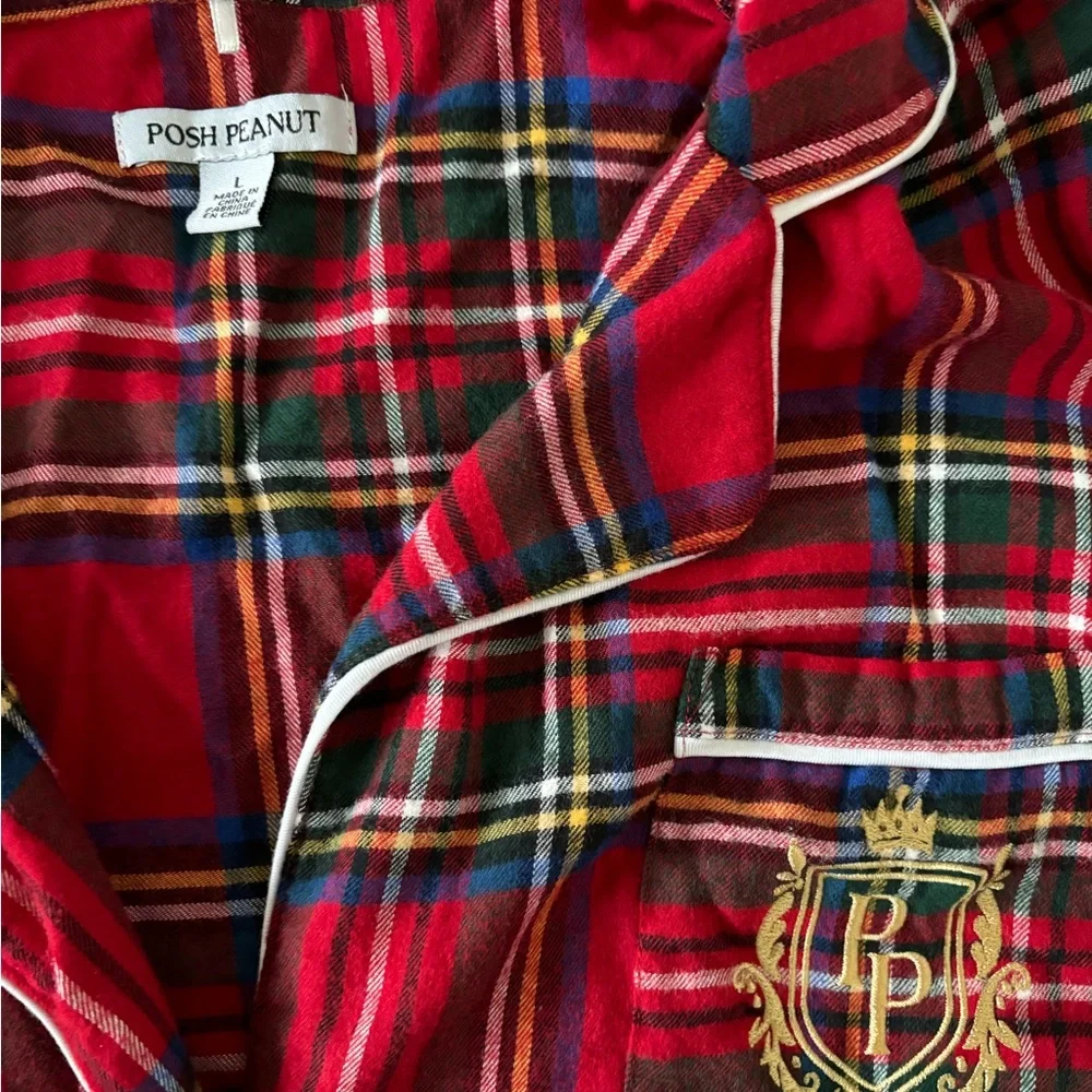 Posh Peanut Tartan Plaid Flannelette Set - Picture 2 of 3